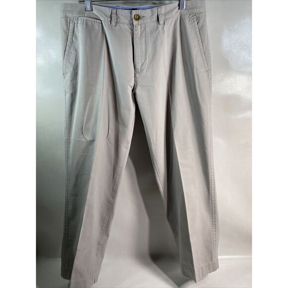 VINTAGE Tommy Hilfiger Beige Khaki Chino Pants Professionally Hemmed Men's 36x27 - Picture 5 of 6